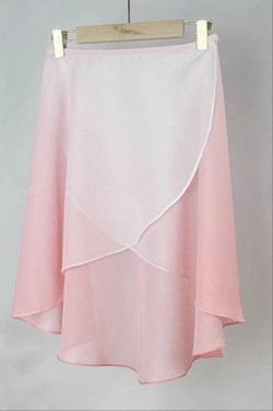 画像1: 桜色の綺麗なグラデーションロングスカート