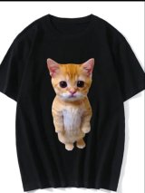 可愛いネコのTシャツ　４色