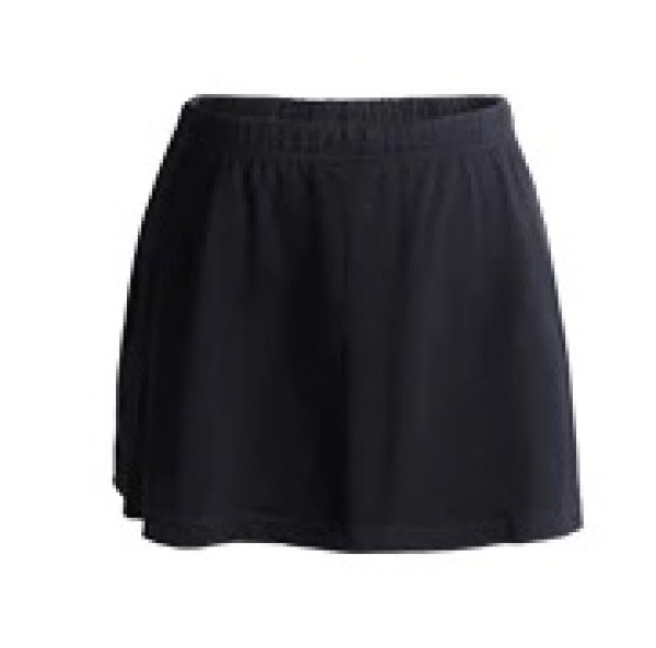 画像1: スカート付ショートパンツ　黒 (1)