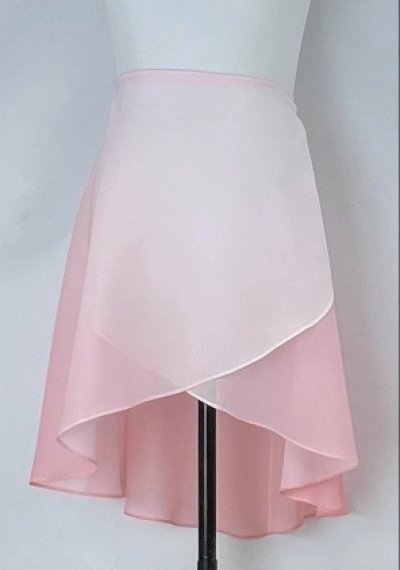 画像1: 桜色の綺麗なグラデーションロングスカート