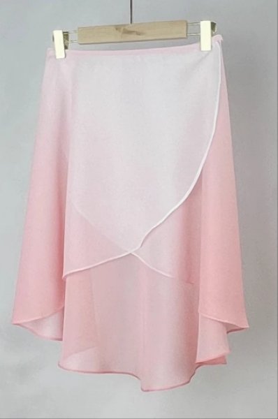 画像1: 桜色の綺麗なグラデーションロングスカート (1)