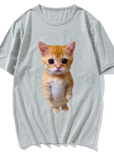 画像3: 可愛いネコのTシャツ　４色